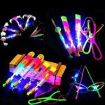 10-Piece: Amazing Led Light Arrow Rocket Helicopter Flying Toy - Image 8