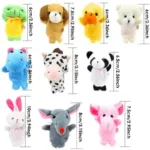 10-Piece Set: Cute Finger Puppets Baby Mini Plush Toys - Image 8