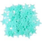 100-Pieces: Colorful Luminous Stars Plastic Wall Sticker - Image 2