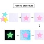 100-Pieces: Colorful Luminous Stars Plastic Wall Sticker - Image 5