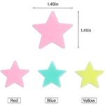 100-Pieces: Colorful Luminous Stars Plastic Wall Sticker - Image 7