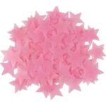 100-Pieces: Colorful Luminous Stars Plastic Wall Sticker - Image 3