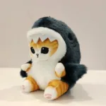 12'' Cute Shark Cat Plush Toy - Image 2