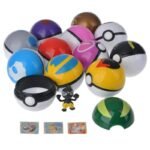 12-Pack: Pocket Monster Pikachu Action Figure Pokemon Game Poke Ball - Image 5