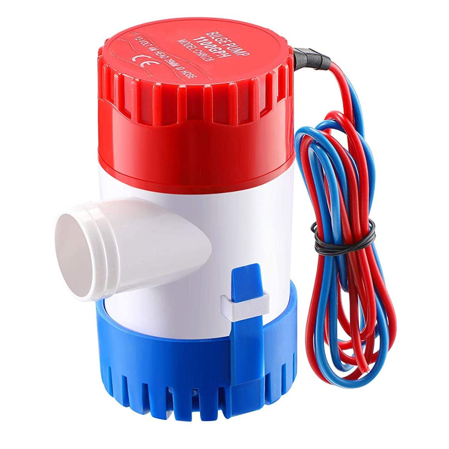 12V 1100GPH Submersible Marine Boat Bilge Non-Automatic Electric Water Pump - Image 2