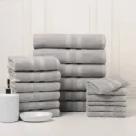 18-Piece Set: Bibb Home `Egyptian Cotton Towel Set - Image 10