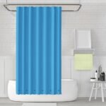 2-Pack: Magnetic Mildew Resistant Solid Vinyl Shower Curtain Liners - Image 3