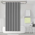 2-Pack: Magnetic Mildew Resistant Solid Vinyl Shower Curtain Liners - Image 2