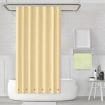 2-Pack: Magnetic Mildew Resistant Solid Vinyl Shower Curtain Liners - Image 5