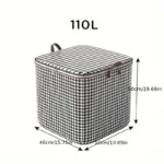 2-Pack: Quilt Storage Bag Organizer Non-woven Dustproof Foldable Wardrobe Space Saving Bag - Image 3