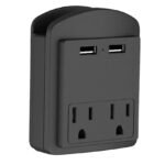 2-Pack: Surge Protector 2 Wall Outlets and 2 USB Ports - Image 4