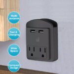 2-Pack: Surge Protector 2 Wall Outlets and 2 USB Ports - Image 10