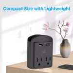 2-Pack: Surge Protector 2 Wall Outlets and 2 USB Ports - Image 8