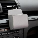 2-Pack: Universal Car Mobile Phone Bag PU Leather Car Auto Air Outlet Coin Bag Case - Image 8