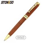 2-Pack: Wooden Twist Ballpoint Pen - Image 3