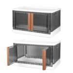 2-Piece: Foldable Stackable Storage Bins with Lid - Image 3