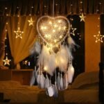 2-Pieces: Romantic LED Dream Catcher with Feather Dreamcatcher Night Light - Image 14