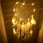 2-Pieces: Romantic LED Dream Catcher with Feather Dreamcatcher Night Light - Image 8