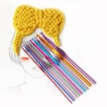 22-Piece: Aluminum Multi-Color Crochet Hook Needles - Image 9