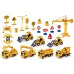 22-Piece: Construction Trucks Toy Set Toys for Kids - Image 2