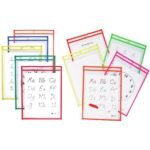 25-Pack: Reusable Dry Erase Pockets - Assorted Colors - Image 8