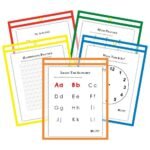 25-Pack: Reusable Dry Erase Pockets - Assorted Colors - Image 10