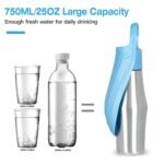 25oz Portable Dog Stainless Steel Water Dispenser Leak Proof Design - Image 10