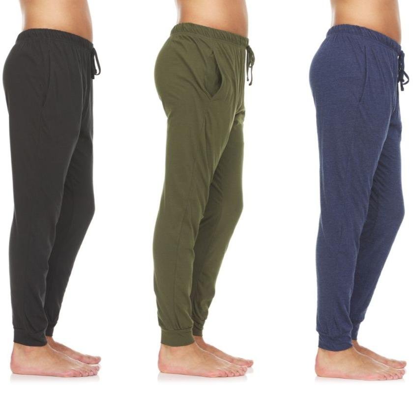 3-Pack: Men's Cotton Lounge Jogger Pants