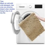 3-Piece Set: Bathroom Rugs Set Ultra Soft Non Slip and Absorbent Chenille - Image 8
