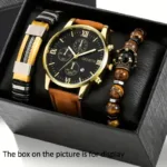 3-Piece Set: Men's Casual Analog Watches - Image 2