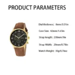 3-Piece Set: Men's Casual Analog Watches - Image 7