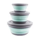 3-Pieces: Folding Camping Bowl Set - Image 2