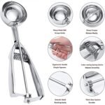 3-Pieces Set: Stainless Steel Cookie Scoops with Trigger Release - Image 3