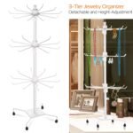 3-Tier Metal Jewelry Rack 30-Hook Necklaces Bracelets Display Stand - Image 7