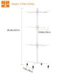 3-Tier Metal Jewelry Rack 30-Hook Necklaces Bracelets Display Stand - Image 4