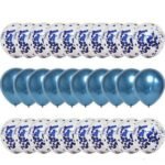 30-Pieces: Colorful Paper Latex Balloon Party Supplies - Image 2