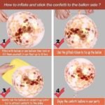 30-Pieces: Colorful Paper Latex Balloon Party Supplies - Image 9