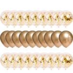 30-Pieces: Colorful Paper Latex Balloon Party Supplies - Image 3