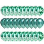 30-Pieces: Colorful Paper Latex Balloon Party Supplies - Image 4