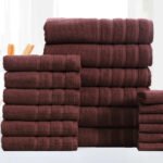 18-Piece: Bibb Home Zero Twist Egyptian Cotton Towel Set - Image 3
