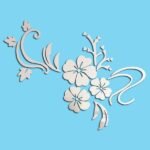 3D Mirror Flower Removable Wall Sticker - Image 8