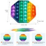 4-Pack: Rainbow Pop-It Bubble Popper - Image 5