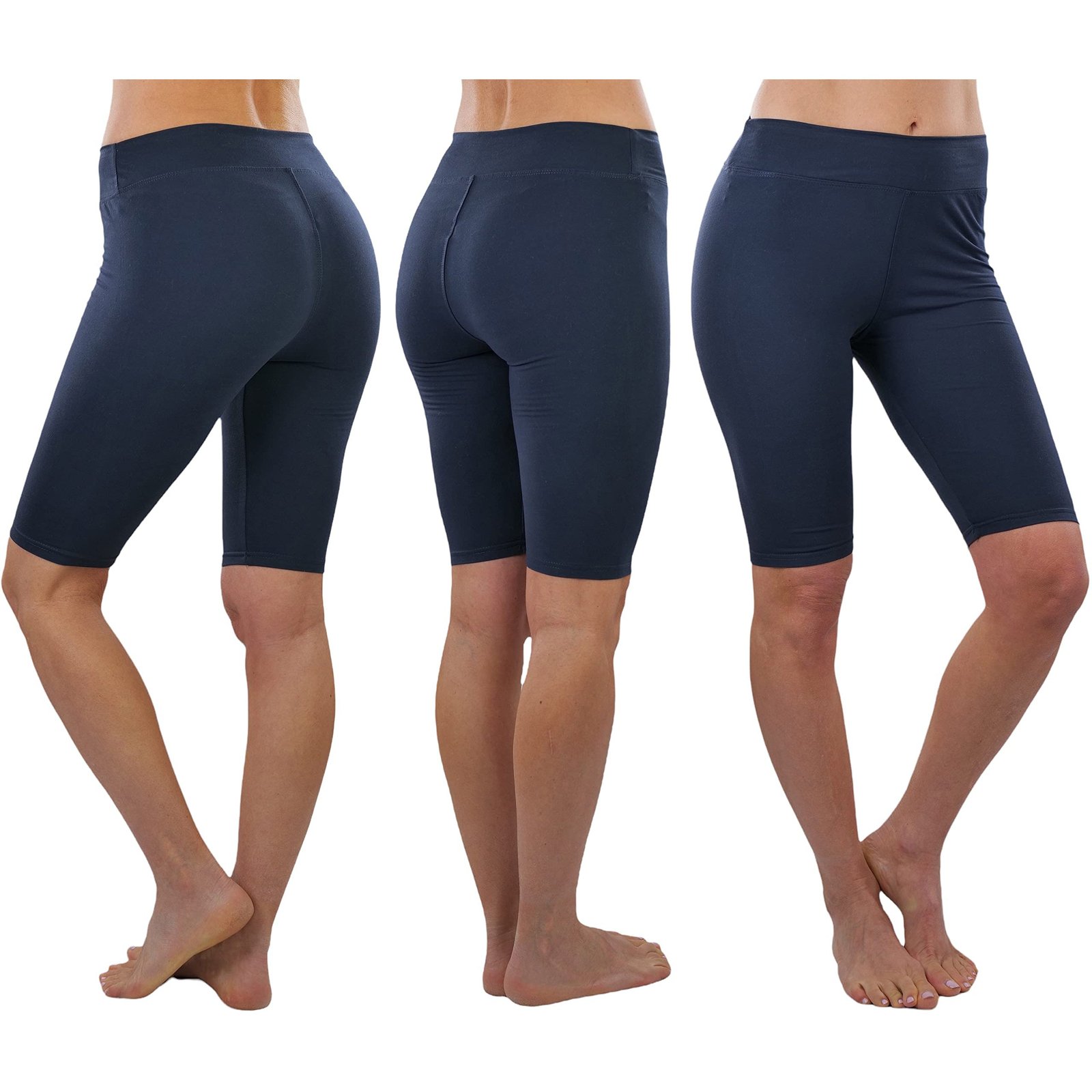 4-Pack: ToBeInStyle Women's Knee Length High Waisted Stretchy Microfiber Leggings - Image 15