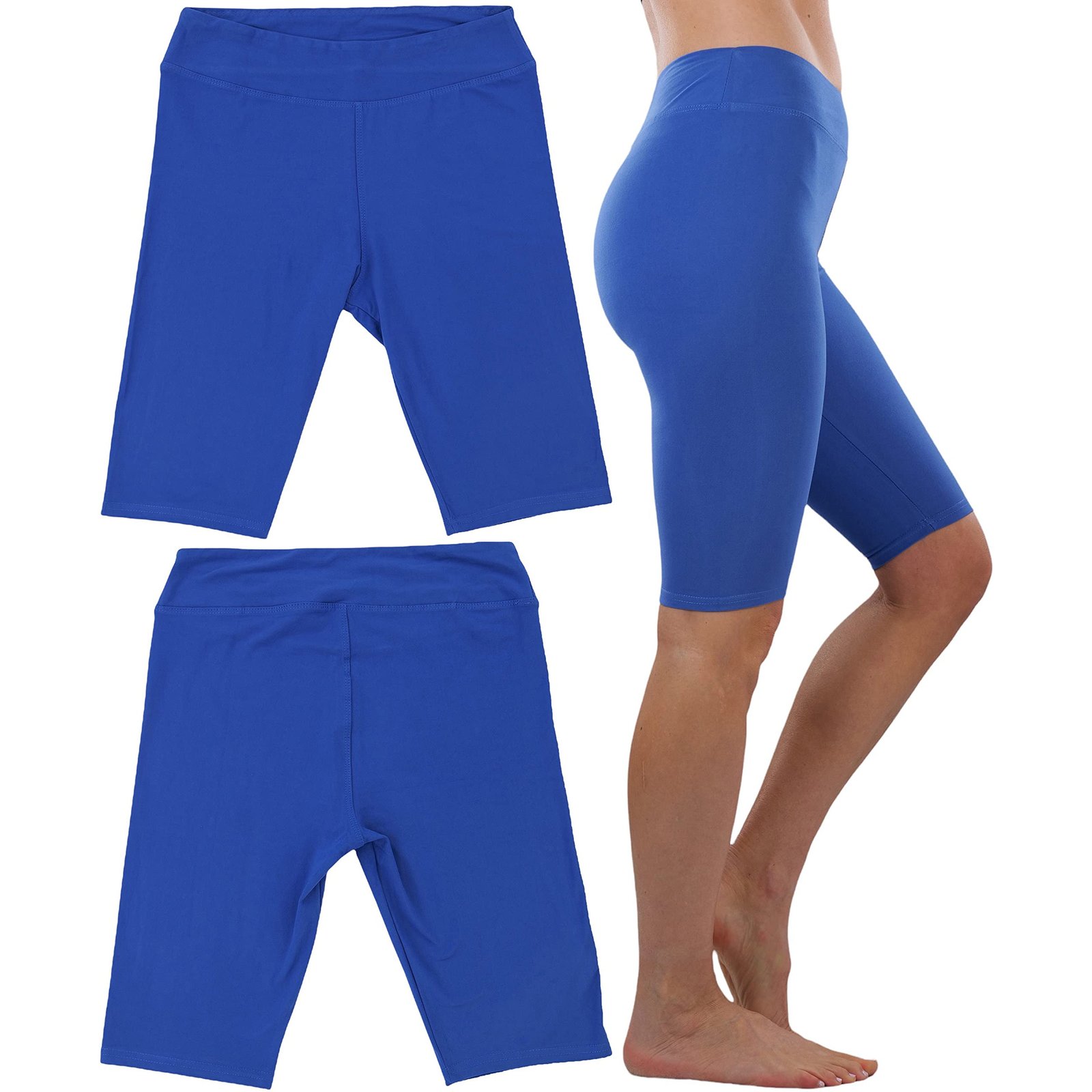 4-Pack: ToBeInStyle Women's Knee Length High Waisted Stretchy Microfiber Leggings - Image 5