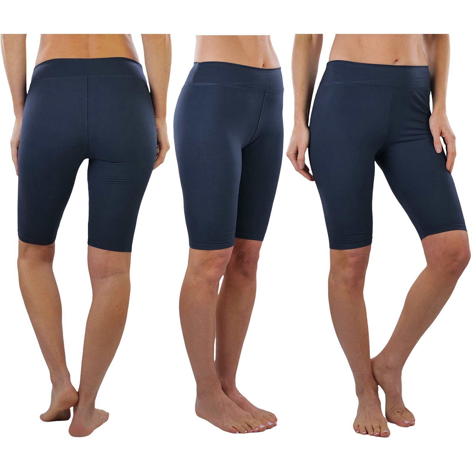 4-Pack: ToBeInStyle Women's Knee Length High Waisted Stretchy Microfiber Leggings - Image 14