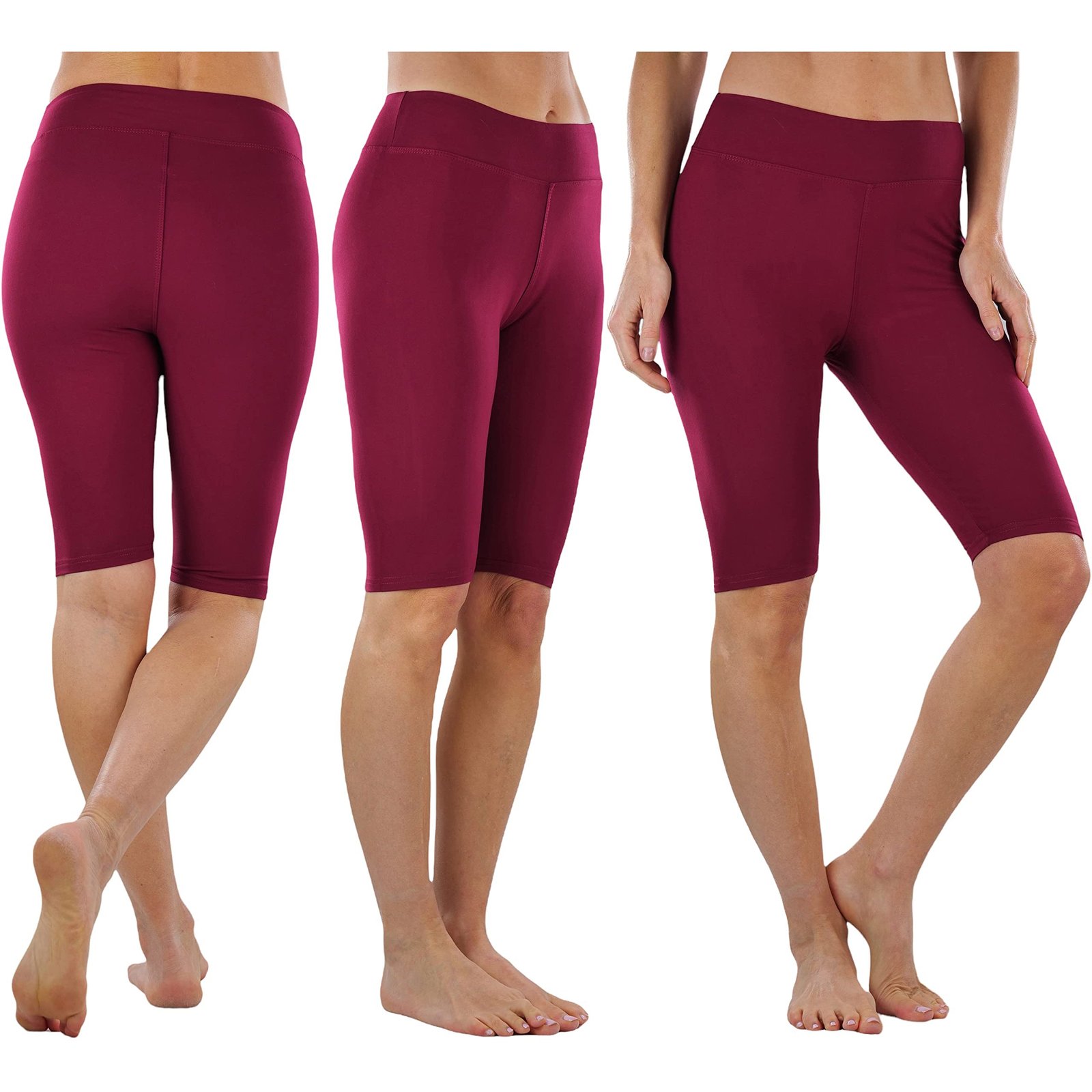 4-Pack: ToBeInStyle Women's Knee Length High Waisted Stretchy Microfiber Leggings - Image 7