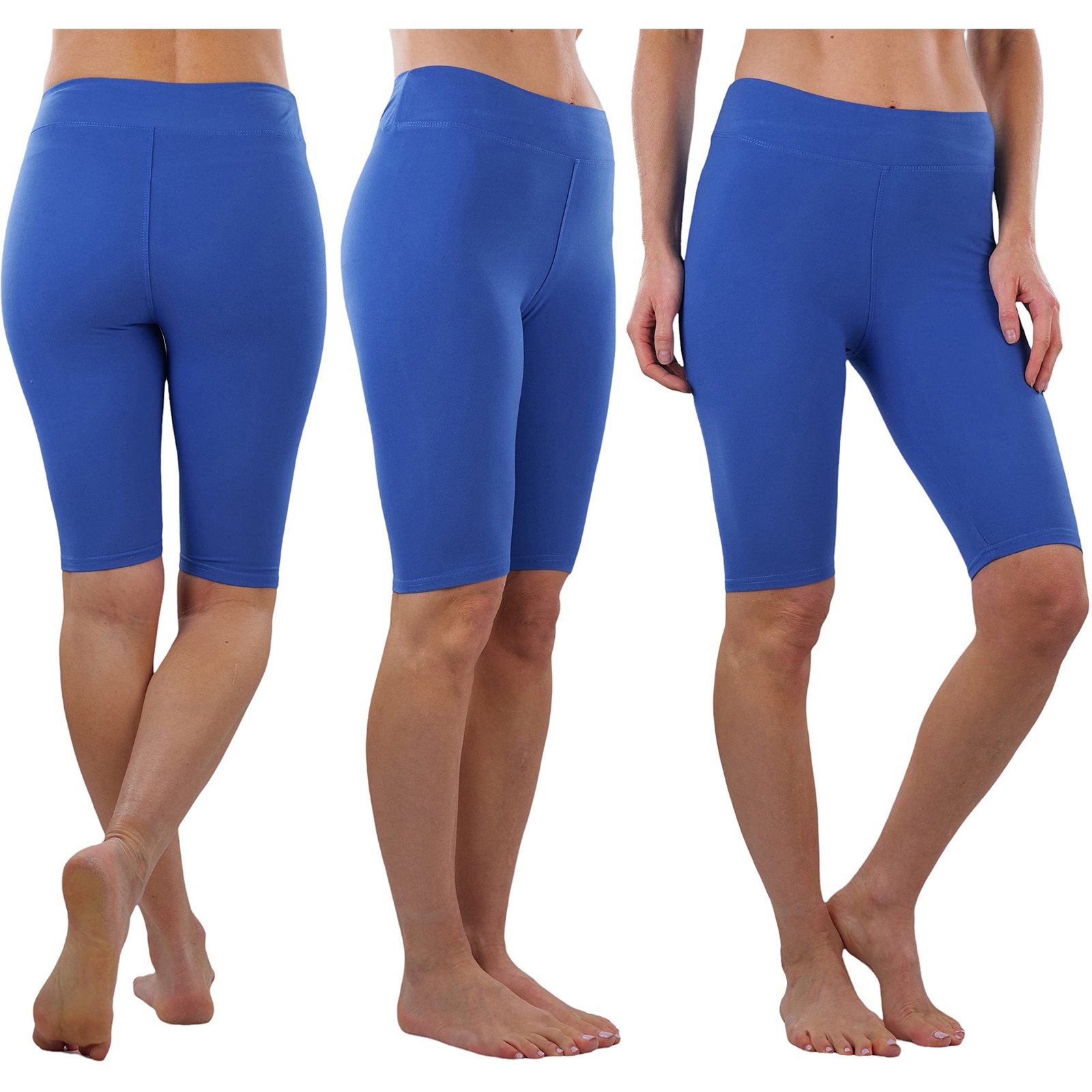 4-Pack: ToBeInStyle Women's Knee Length High Waisted Stretchy Microfiber Leggings - Image 4