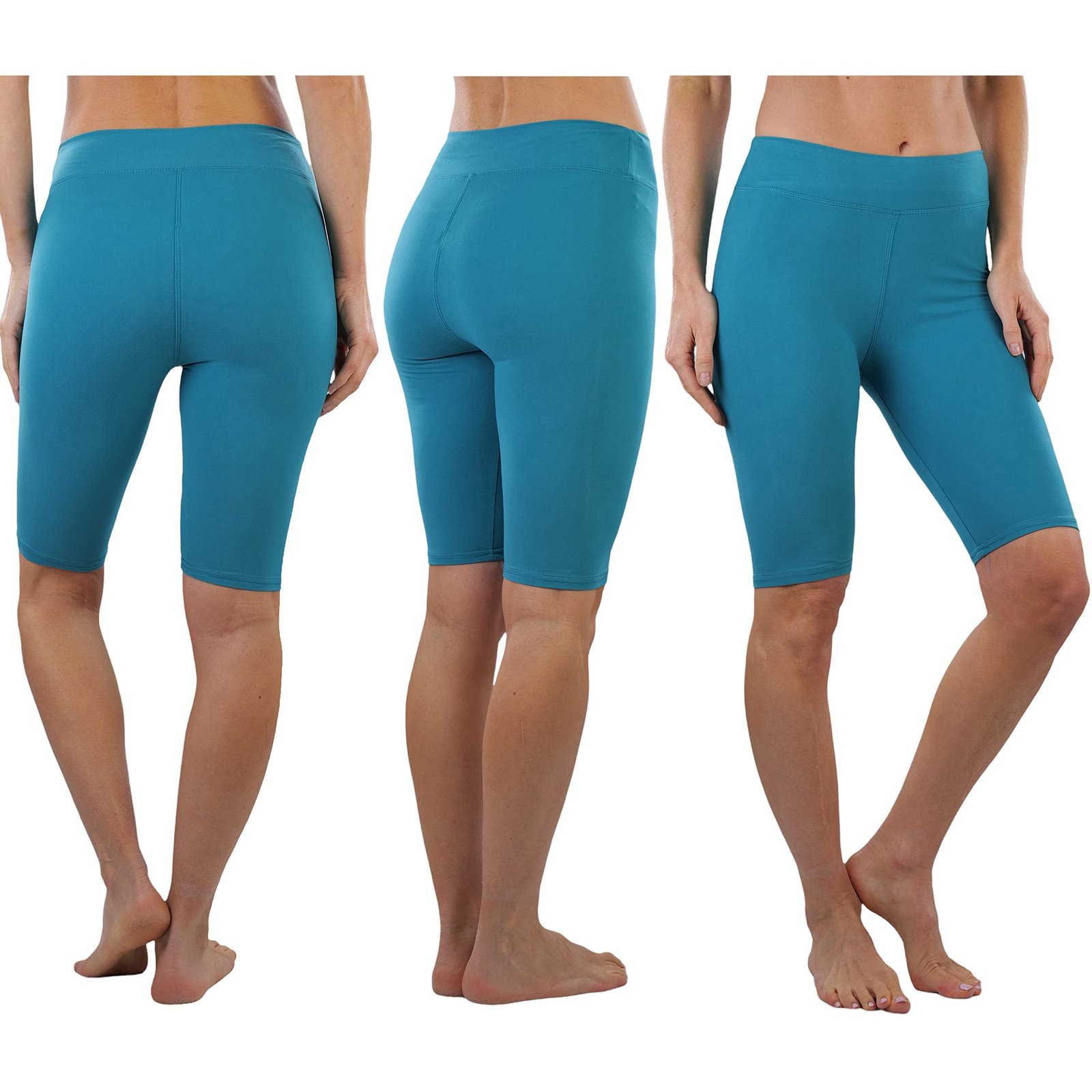 4-Pack: ToBeInStyle Women's Knee Length High Waisted Stretchy Microfiber Leggings - Image 12