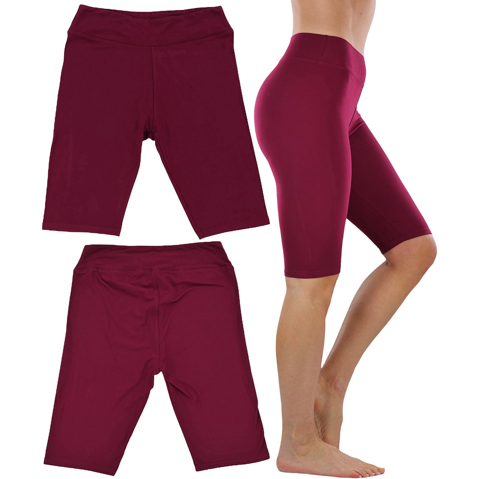 4-Pack: ToBeInStyle Women's Knee Length High Waisted Stretchy Microfiber Leggings - Image 8