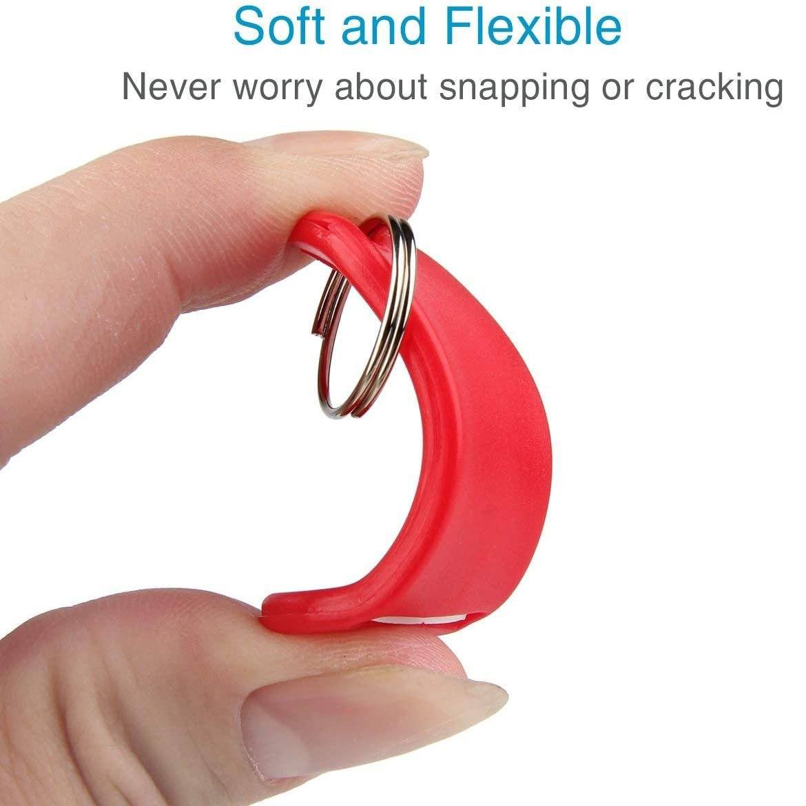 40-Pack: Uniclife Tough Plastic Key Tags with Split Ring Label Window - Image 6